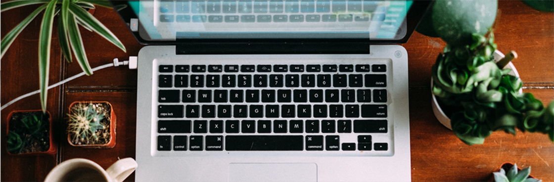 a laptop on a table